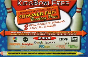 kids bowl for free summer program