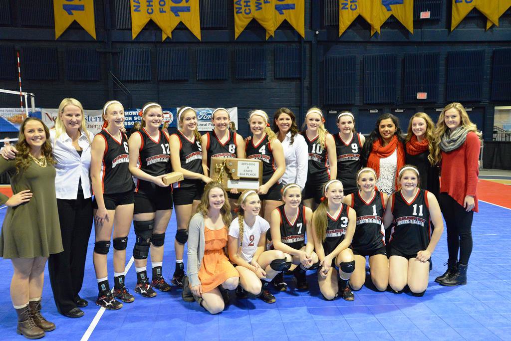 2015 Class B Volleyball 2nd place Trophy- Huntley Project
