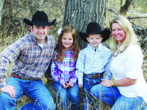 Left to right: TJ, Keeley, Kasen and Lindsay Fauth family.